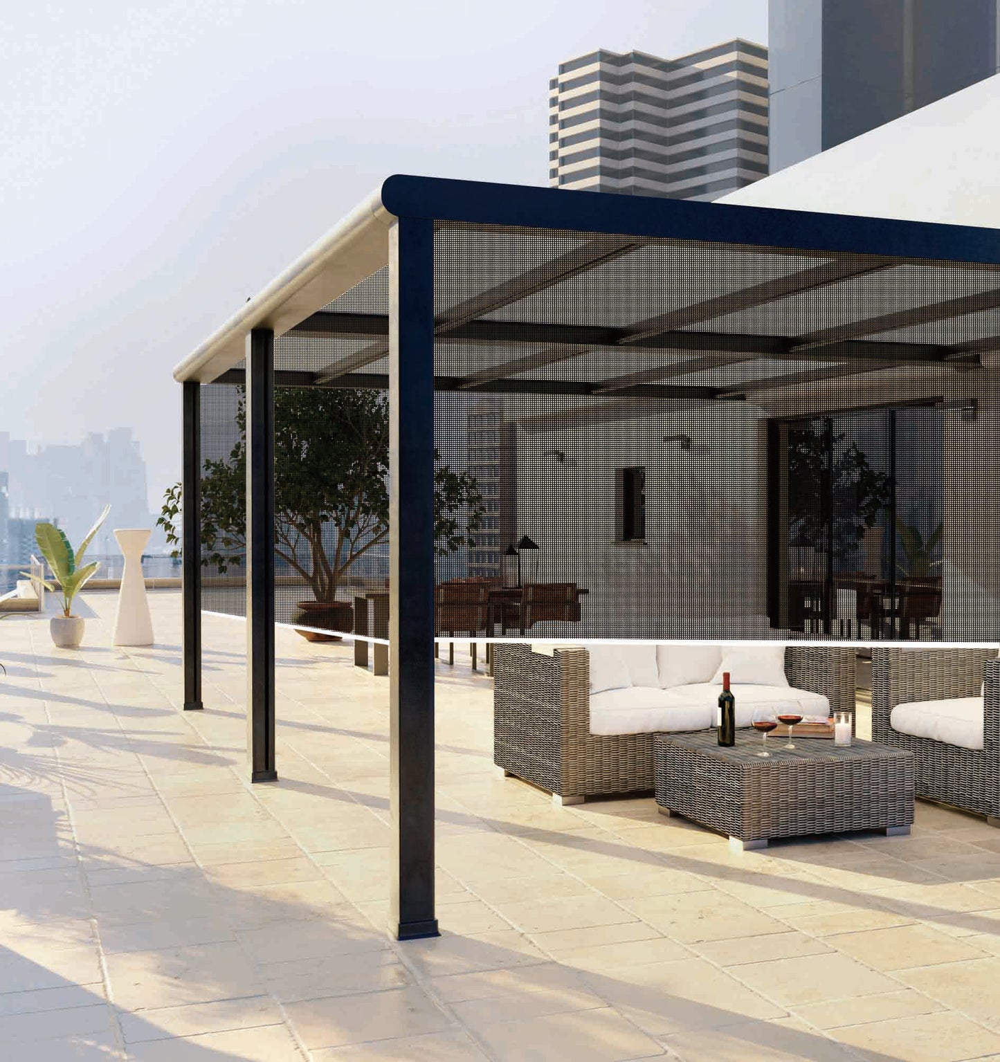Electric Power Solar Screen