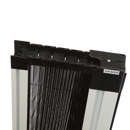 Trackless Retractable Pleated Mesh Screen Door