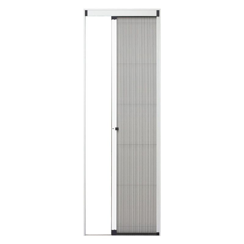 Trackless Retractable Pleated Mesh Screen Door