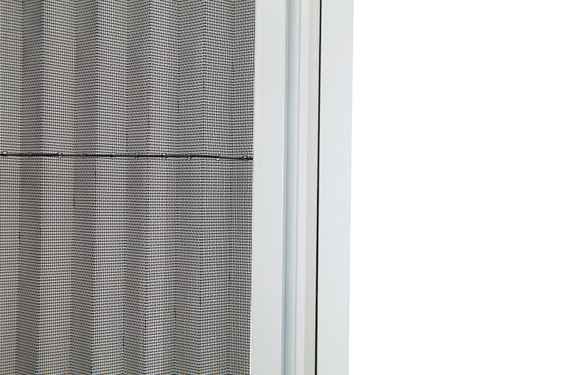 Trackless Retractable Pleated Mesh Screen Door